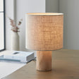 Lacona Durbanville 1Lt Indoor Table Lamp In Natural Eucalyptus Wood & Natural Linen Finish - Lacona Home 