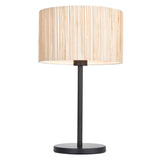 Lacona Littoral 1Lt Indoor Table Lamp In Natural Seagrass & Matt Black Finish - Lacona Home 