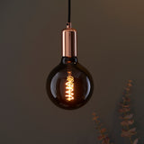 Lacona Helical 1Lt Light Bulb In Smoked Glass Finish - Lacona Home 