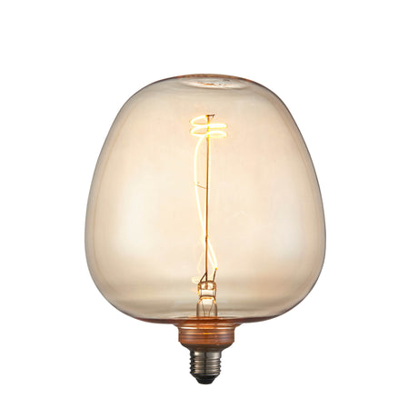 Lacona Vortice 1Lt Light Bulb In Amber Glass Finish - Lacona Home 