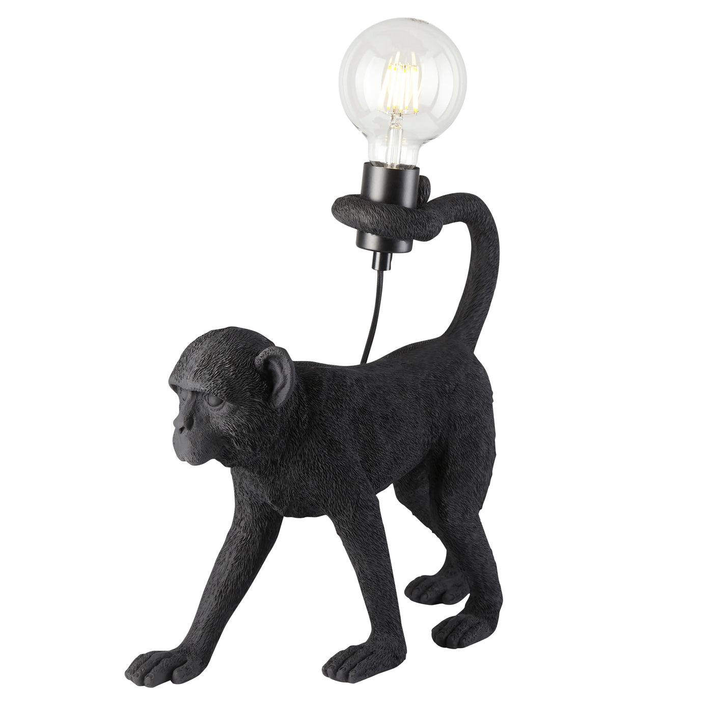 Lacona Simian 1Lt Indoor Table Lamp In Matt Black Finish - Lacona Home 