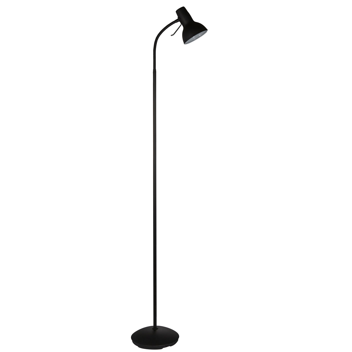 Capri 1Lt Indoor Floor Lamp In Matt Black Paint Finish