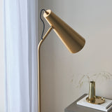 Lacona Karma Redux 1Lt Indoor Floor Lamp In Warm Antique Brass Plate Finish - Lacona Home 