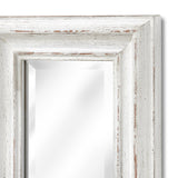 Antique White Frame Narrow Wall Mirror - Lacona Home 