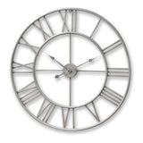 Large Silver Skeleton Wall Clock - Lacona Home 