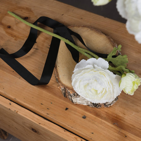 White Ranunculus Spray - Lacona Home 