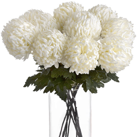 Large White Chrysanthemum - Lacona Home 