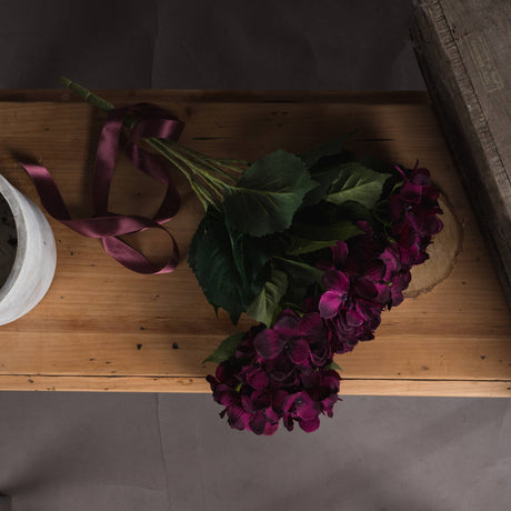 Purple Hydrangea Bouquet - Lacona Home 