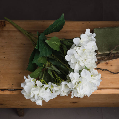 White Hydrangea Bouquet - Lacona Home 