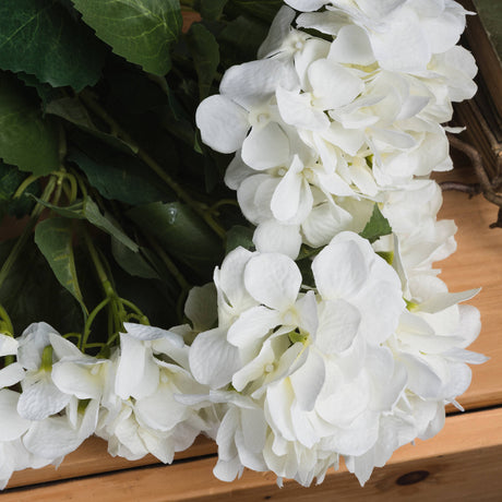 White Hydrangea Bouquet - Lacona Home 