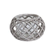 Round Ceramic Lattice Hurricane Lantern - Lacona Home 