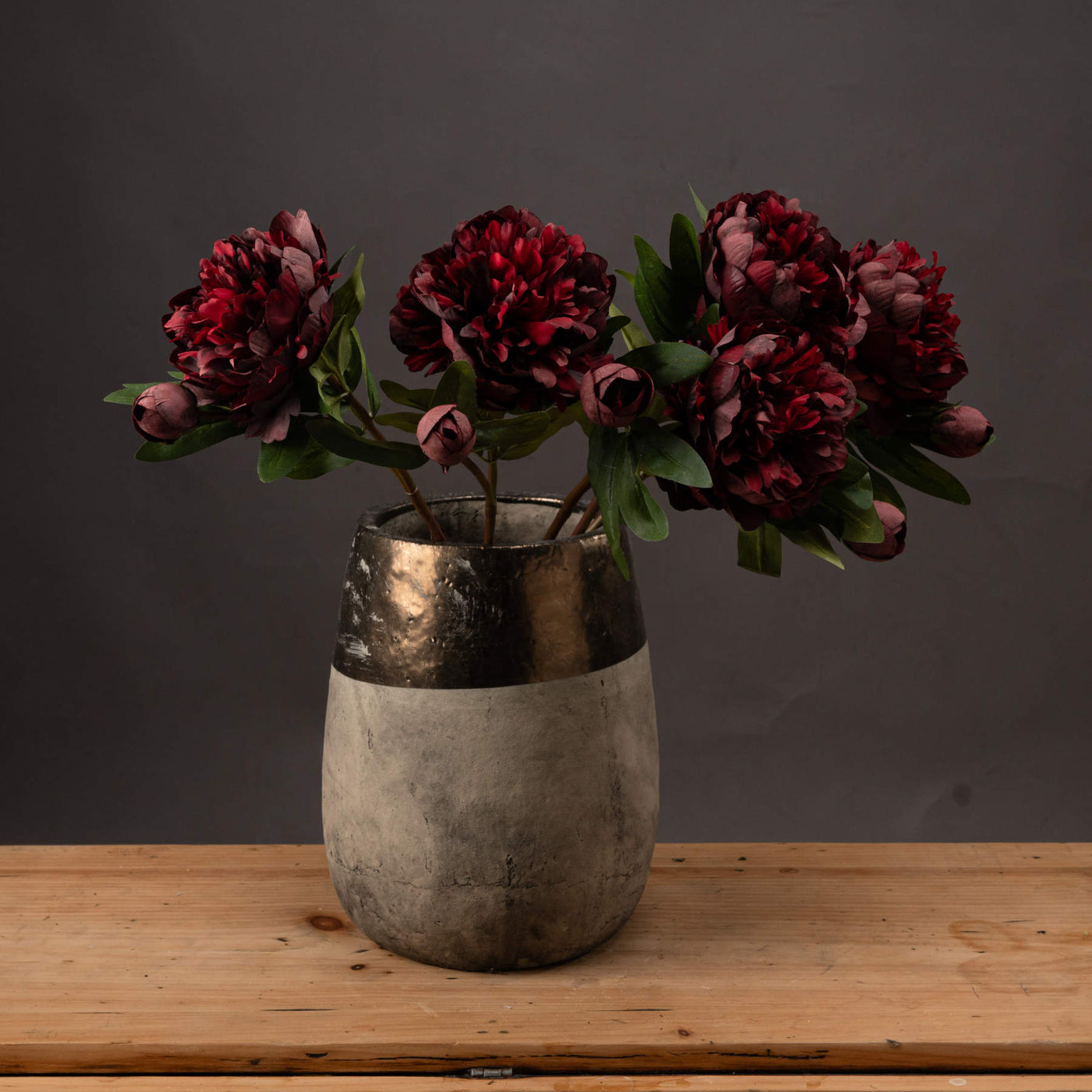 Burgundy Peony Rose - Lacona Home 