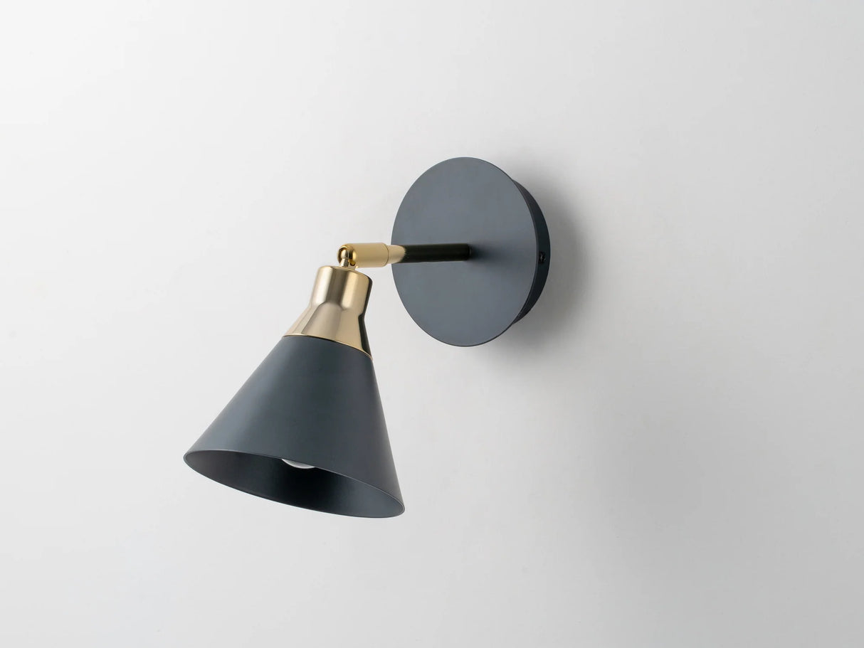 houseof. Cone Wall Light in Charcoal