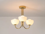 houseof. Glass Bowl Ceiling Light in Brass