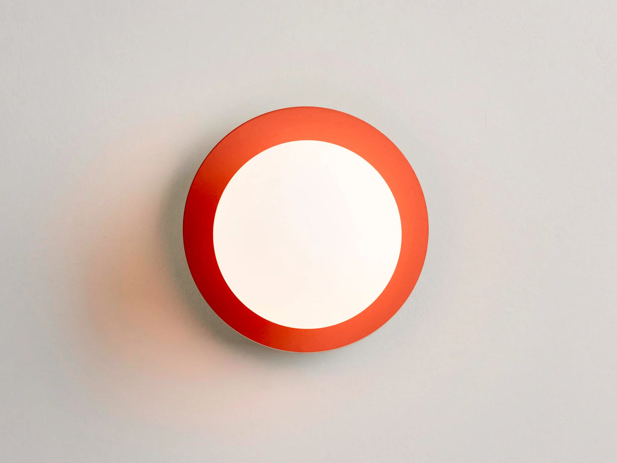 houseof. Opal Disk Wall Light IP44 in Orange