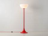 houseof. Glass Bowl Floor Lamp in Jam Red