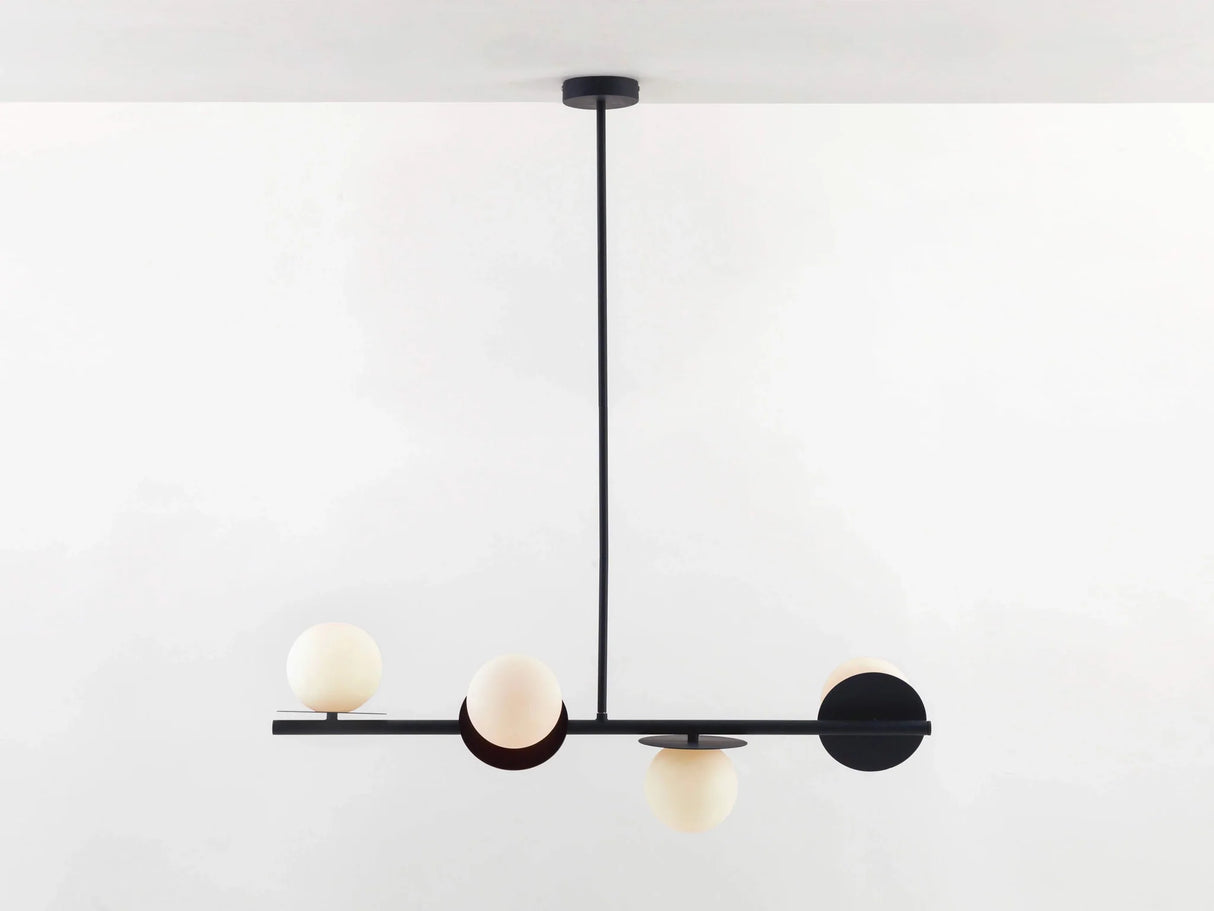 houseof. Opal Disk Ceiling Light IP44 in Charcoal