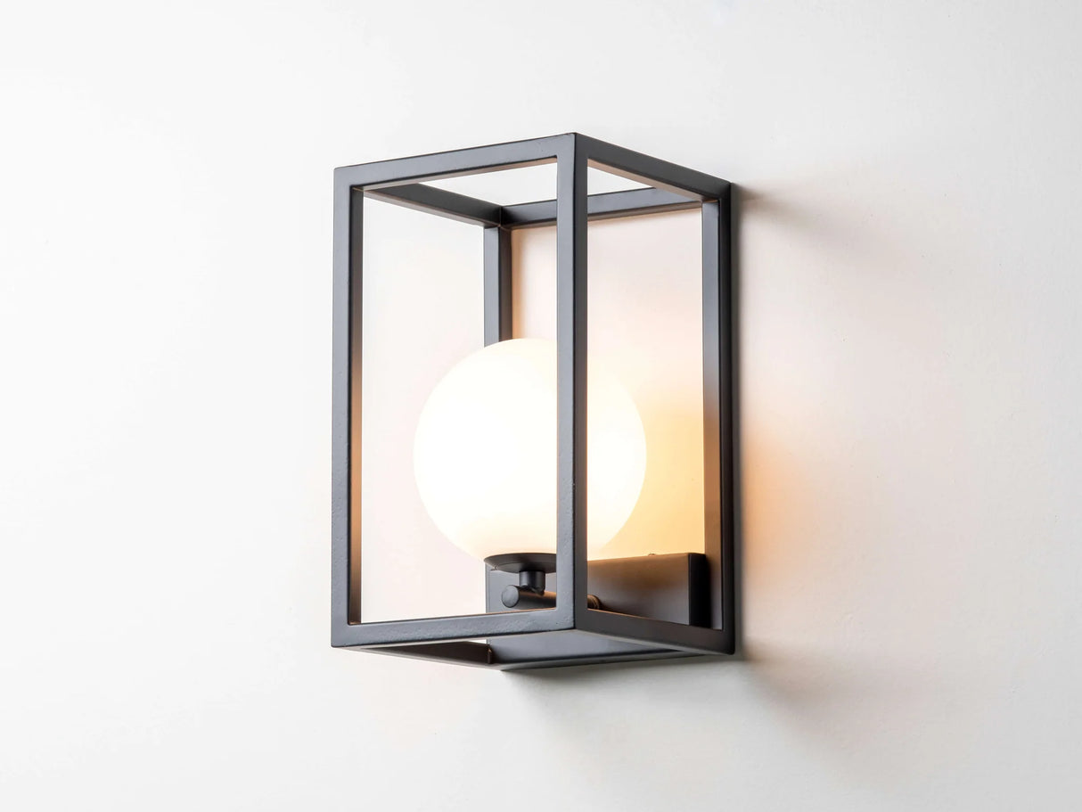 houseof. Lantern Wall Light in Charcoal