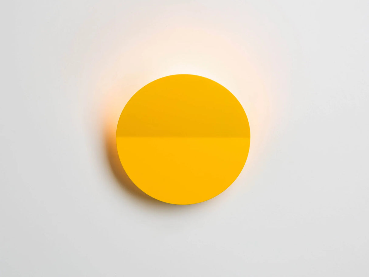 houseof. Round Diffused Wall Light in Yellow