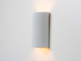 houseof. Ceramic Pillar Wall Light in White