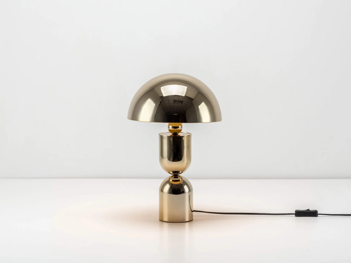 houseof. Mushroom Table Lamp in Brass