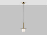 houseof. Plate Pendant Ceiling Light in Brass