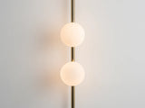 houseof. Bar Opal Ball Wall Light in Brass