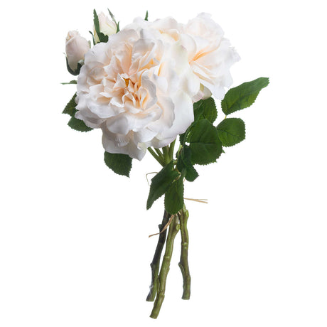 Peachy Cream Short Stem Rose Bouquet - Lacona Home 