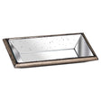 Astor Distressed Mirrored Display Tray With Wooden Detailing - Lacona Home 