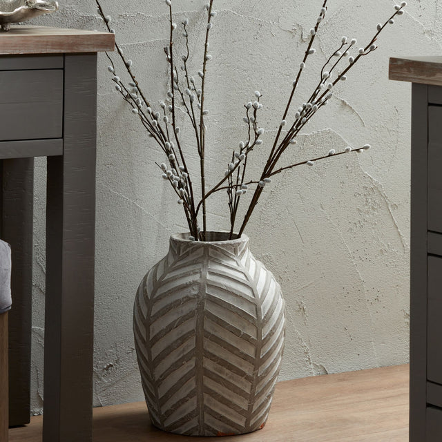 Bloomville Stone Vase - Lacona Home 