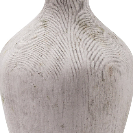 Bloomville Ellipse Stone Vase - Lacona Home 