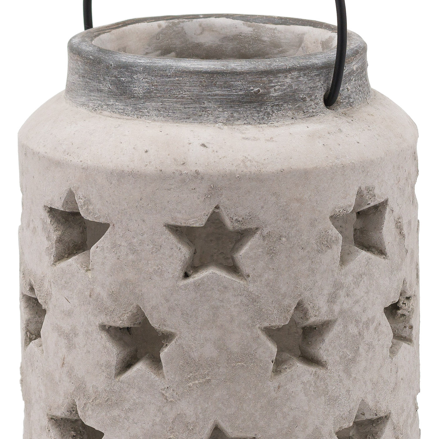 Bloomville Large Stone Star Lantern - Lacona Home 