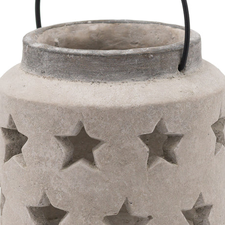 Bloomville Stone Star Lantern - Lacona Home 