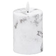 Luxe Collection Natural Glow 3x4 Marble Effect LED Candle - Lacona Home 