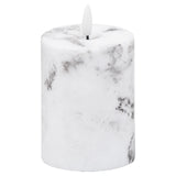 Luxe Collection Natural Glow 3x4 Marble Effect LED Candle - Lacona Home 