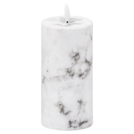 Luxe Collection Natural Glow 3x6 Marble Effect LED Candle - Lacona Home 