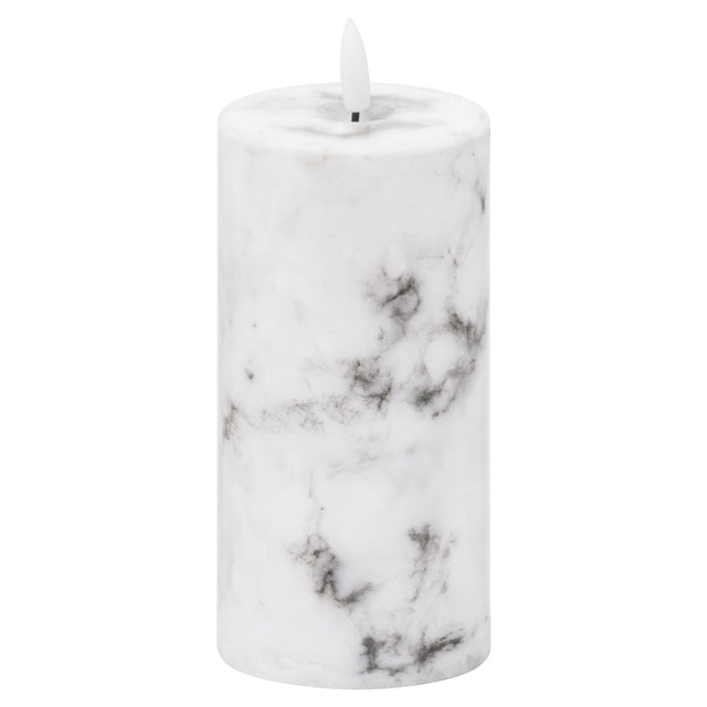 Luxe Collection Natural Glow 3x6 Marble Effect LED Candle - Lacona Home 