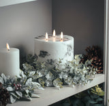 Large Frosted Eucalyptus Candle Wreath - Lacona Home 