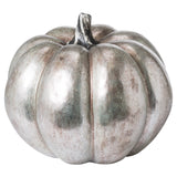 Large Silver Foil Pumpkin - Lacona Home 