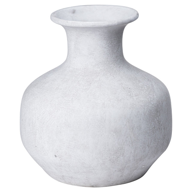 Darcy Squat Stone Vase - Lacona Home 