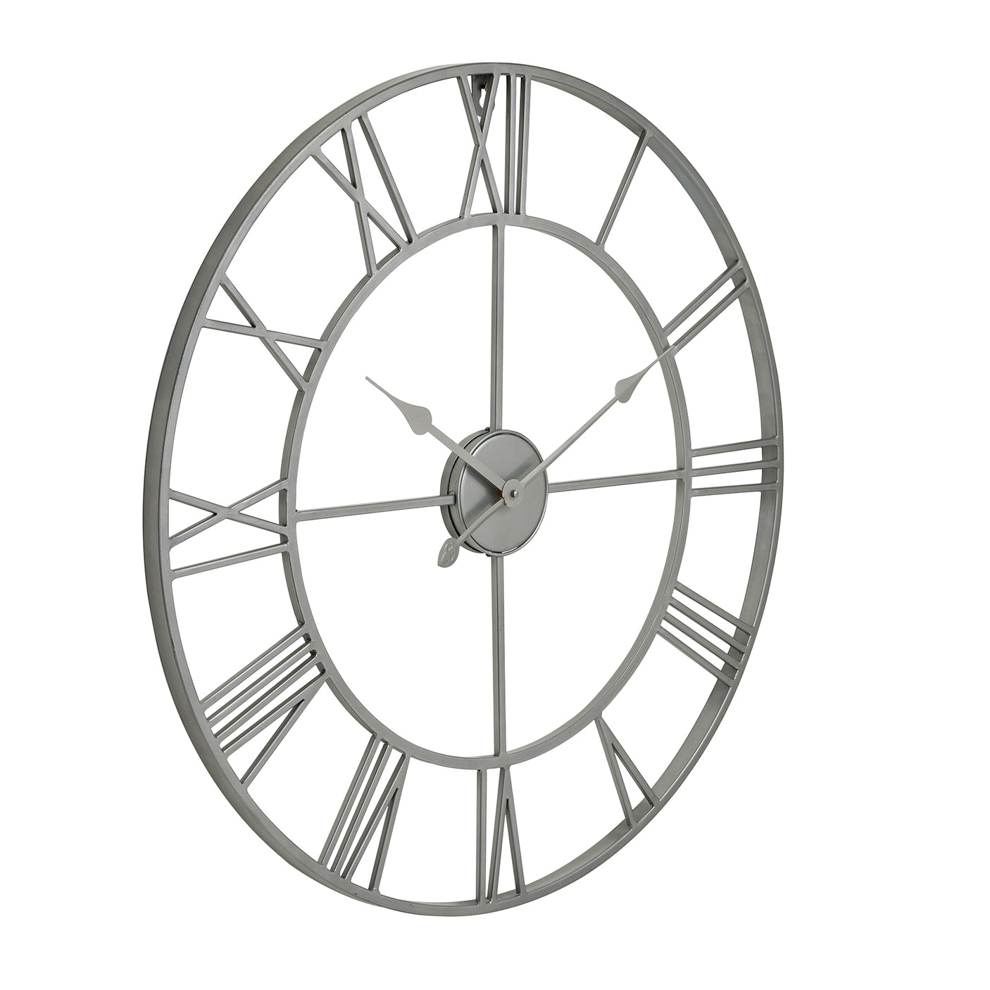 Silver Skeleton Wall Clock - Lacona Home 