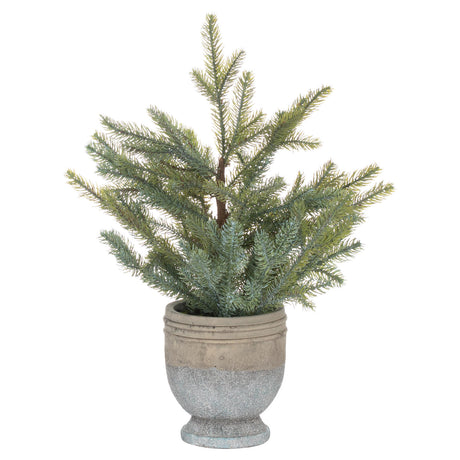 Garda Pine Tree In Stone Pot - Lacona Home 