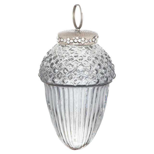 The Noel Collection Smoked Midnight Acorn Bauble - Lacona Home 