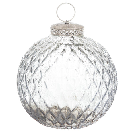 The Noel Collection Smoked Midnight Honeycombe Bauble - Lacona Home 