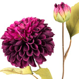 Deep Purple Dahlia Stem - Lacona Home 