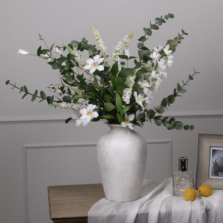 Tall White Delphinium Stem - Lacona Home 