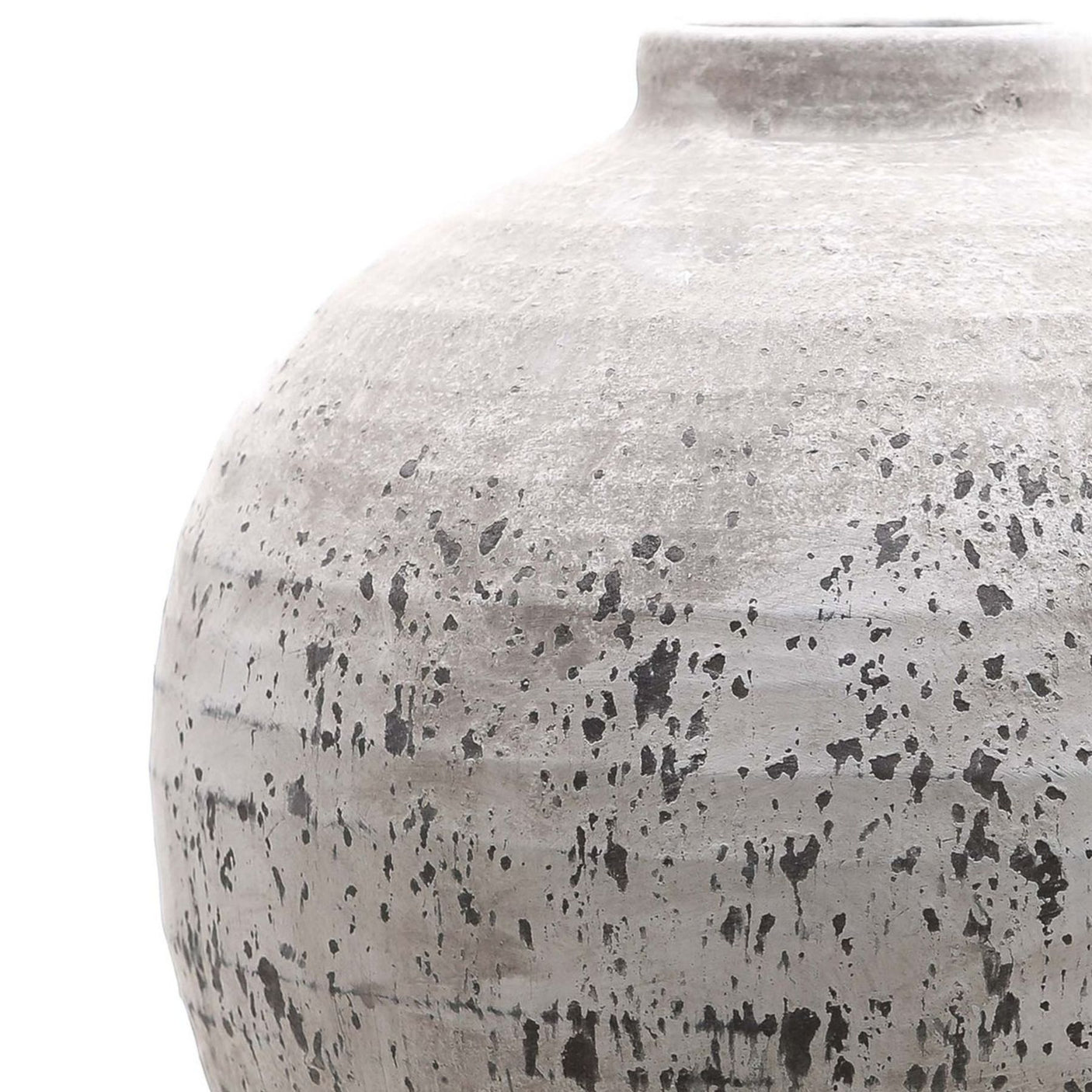 Tiber Stone Ceramic Vase - Lacona Home 