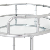 Silver Round Drinks Trolley - Lacona Home 