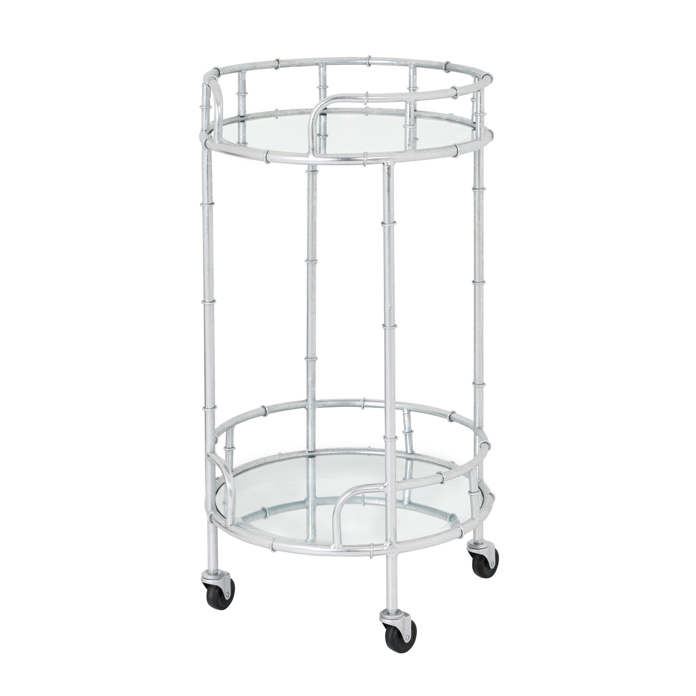 Silver Round Drinks Trolley - Lacona Home 