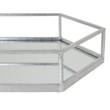 Silver Hexagon Set of Two Trays - Lacona Home 